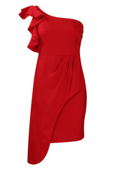 Kurzes Mini-Party-Homecoming-Kleid mit einer Schulter